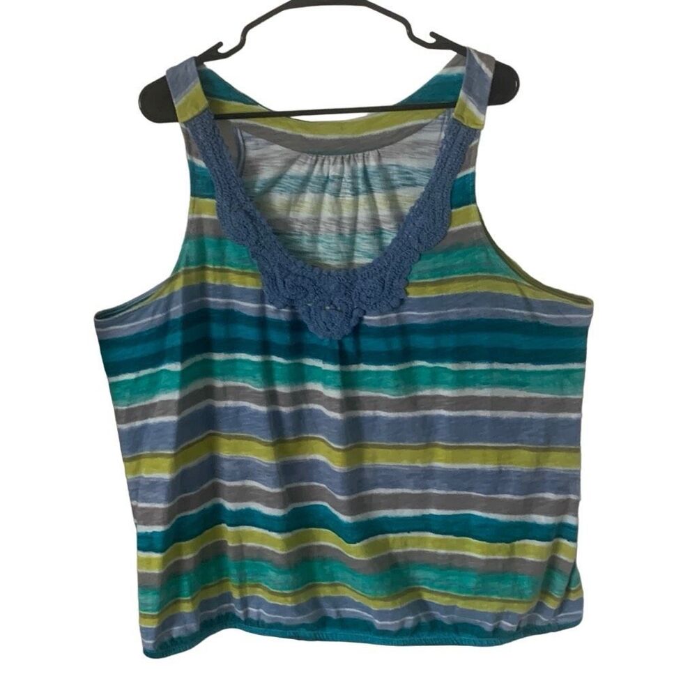 Pre Owned Women’s Lane Bryant Top Banded Bottom Sz 22/24 Casual Comfort Style